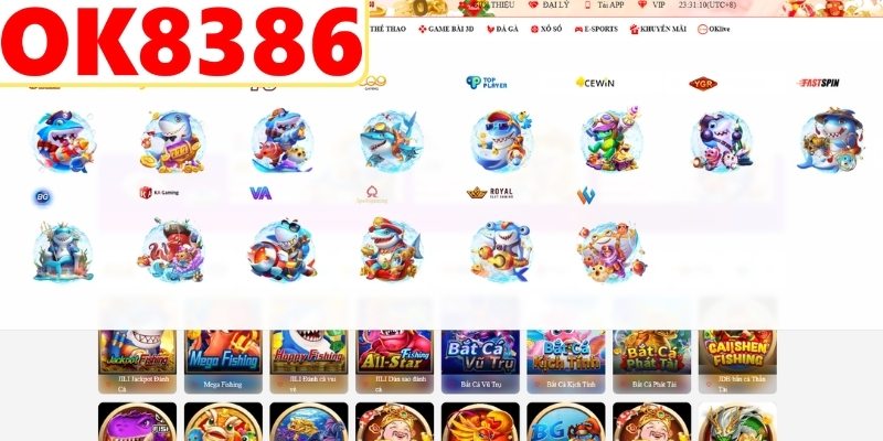 Đa dạng sảnh game với hiệu ứng âm thanh sống động