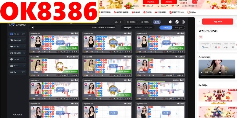 Mỗi sảnh sở hữu thế mạnh riêng biệt