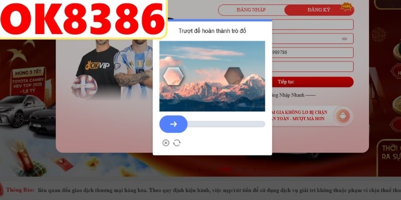 Yêu cầu bắt buộc để tạo tài khoản thành công