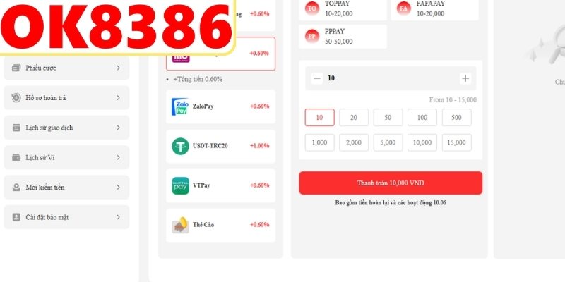 Hệ thống thanh toán hiện đại với nhiều tiện ích