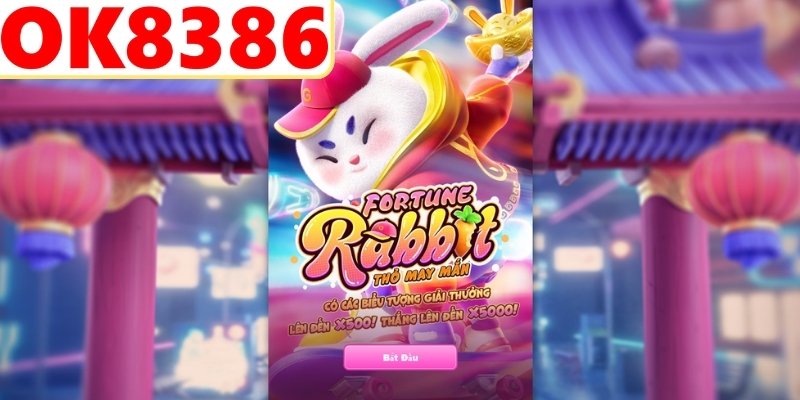 Giao diện game nổ hũ Thỏ May Mắn đầy màu sắc