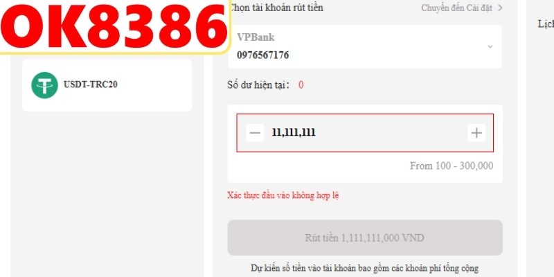Những lỗi phổ biến khi giao dịch rút tiền